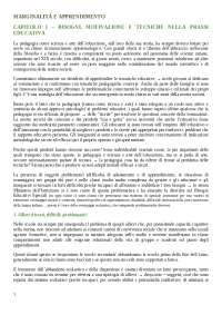 Marginalità e apprendimento