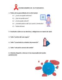 CRONOGRAMA DE MANEJO DE VIH SIDA | Esquemas y mapas conceptuales de ...