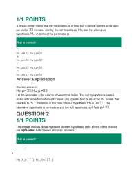 MATH 225N Week 4 Statistics Quiz – Question and Answers