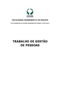 TRABALHO DE GESTÃO DE PESSOAS