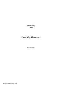 Smart city homework - Transportation Engineering and Vehicle ...
