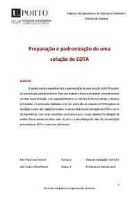 Preparação e padronização de uma solução de EDTA 0,01 mol/L
