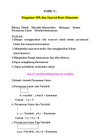 linier algebra topic 1