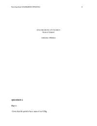 Engineering dynamics | Exams Engineering | Docsity