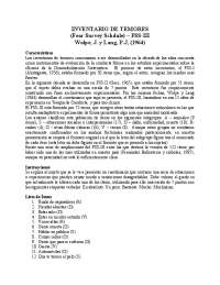 INVENTARIO DE TEMORES