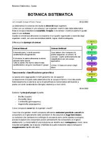 Botanica sistematica introduzione, briofite, licofite e monilofite