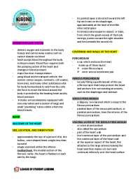 ANATOMY AND PHYSIOLOGY -CARDIOVASCULAR SYSTEM | Lecture notes Nursing ...