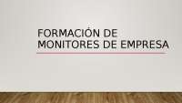 Formación de Monitores de Empresa: Aprendizaje Organizacional