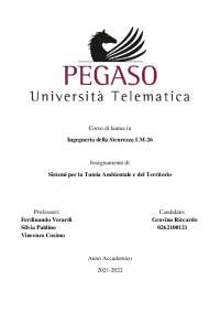 Ingegneria Sicurezza: Sistemi per Tutela Ambiente e Territorio