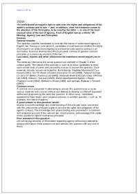 Agency Commercial  Law UK (UOL)