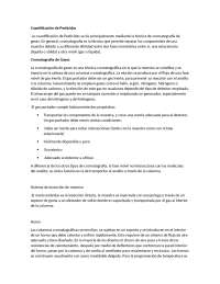 Cuantificación de Pesticidas mediante Cromatografía de Gases