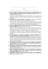 Ejercicios de Derecho Procesal: Preguntas y Respuestas - Prof. GarciMartín