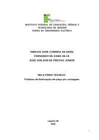 Práticas de Usinagem: Fabricação de Peças por Furação