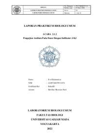 Laporan Praktikum Biolum