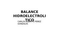 Balance Hidroeletrolítico: Cálculo y Aplicación en Pacientes Hospitalizados