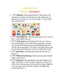 Trò chơi ô chữ về Internet mang chúng ta đến gần nhau hơn hay xa nhau hơn