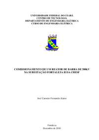comissionamento de reatores
