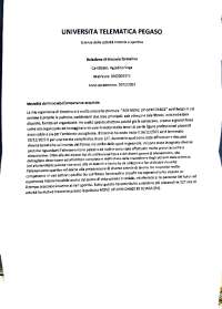 Relazione tirocinio 3° anno universitá pegaso corso di scienze motorie