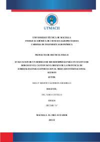 Factibilidad de Microempresa de Exportación de Borojó en Ecuador