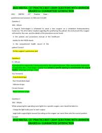 2022 NBSTSA CST PRACTICE BEST EXAM QUESTIONS WITH ANSWERS GRADED A+ ...