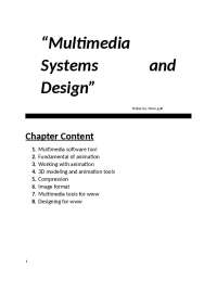 Multimedia system and design | Cheat Sheet Multimedia Applications ...