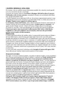 Prima guerra mondiale | Schemi e mappe concettuali di Storia ...