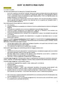 Appunti Qualità dei prodotti di origine vegetale