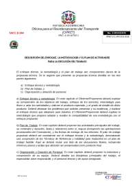 Enfoque tecnico y metodologico de un proyecto de carretras