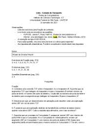 Exercicios do capitulo 3 de redes - UNIFESP