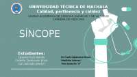 SINCOPE, CONCEPTO, DIGNÓSTICO, FISIOPATOLOGÍA, CLASIFICACIÓN, ETIOLOGÍA