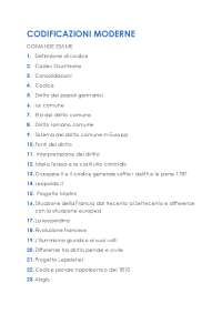 Domande esame cod.moderne | Prove d'esame di Storia Delle Codificazione ...