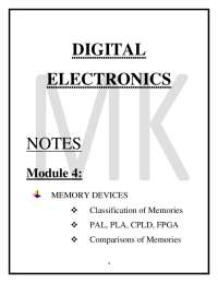 important notes of Digital electronics