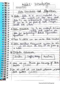 Important notes of DSA, Chemistry, Digital Electronics