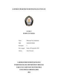 -Bioteknologi Pangan - PEMBUATAN MEDIA
