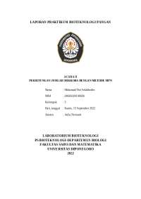 PERHITUNGAN JUMLAH MIKROBA DENGAN METODE MPN (MOST PROBABLE NUMBER)