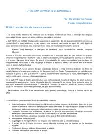 Teoría completa literatura española medieval I