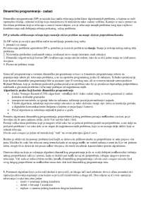 Dinamičko programiranje - zadaci | Šeme i konceptualne mape' predlog ...