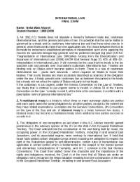 Selcuk University - Neba Wais -  International Law