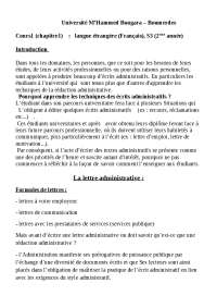 les techniques des écrits administratifs