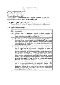 Fichamento do capitulo 1 do livro O pensamento selvagem