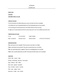 Inglés vocabulario 6º primaria | Apuntes de Inglés | Docsity