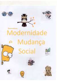 Modernidade e Mudança Social