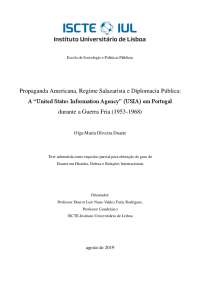 A “United States Information Agency” (USIA) em Portugal
