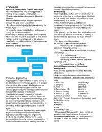 Hydraulics Reviewer (Midterms)