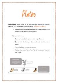 Platão resumo completo em tópicos e ilustrações