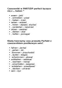 Czas przeszły j.niemiecki