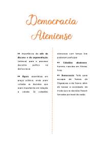 Democracia Ateniense tópicos Super resumo