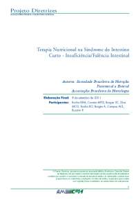 Terapia Nutricional na Síndrome do Intestino Curto