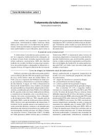 Tratamento da tuberculose.