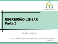 REGRESSÃO LINEAR Parte I
